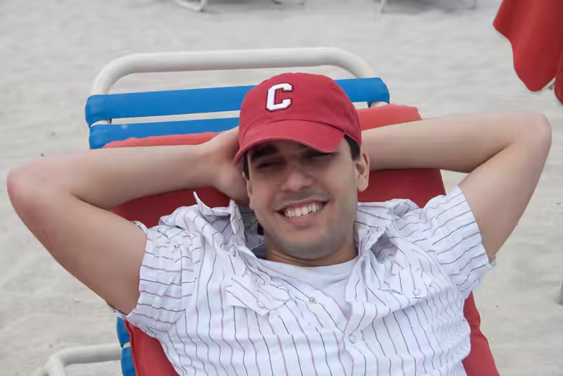 Dan Enjoying South beach