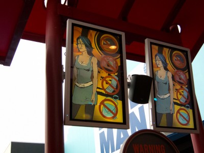 Art Style of the Rockit Roller Coaster at Universal Studios