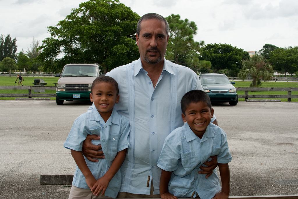 Dad with Alex and Kenny