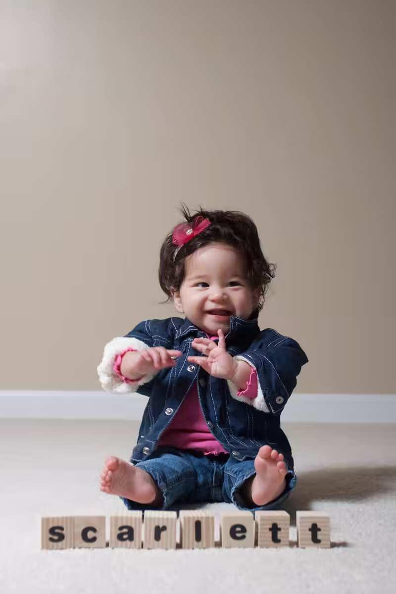 Scarlett 8 Month Portraits