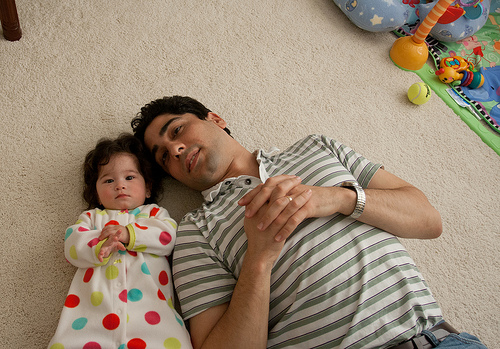 Scarlett and Daddy in her Room
