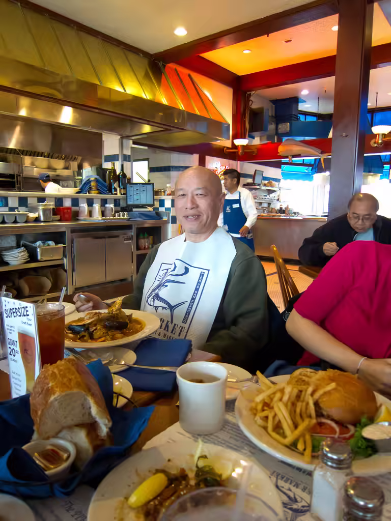 Duc Ready to Eat some Seafood