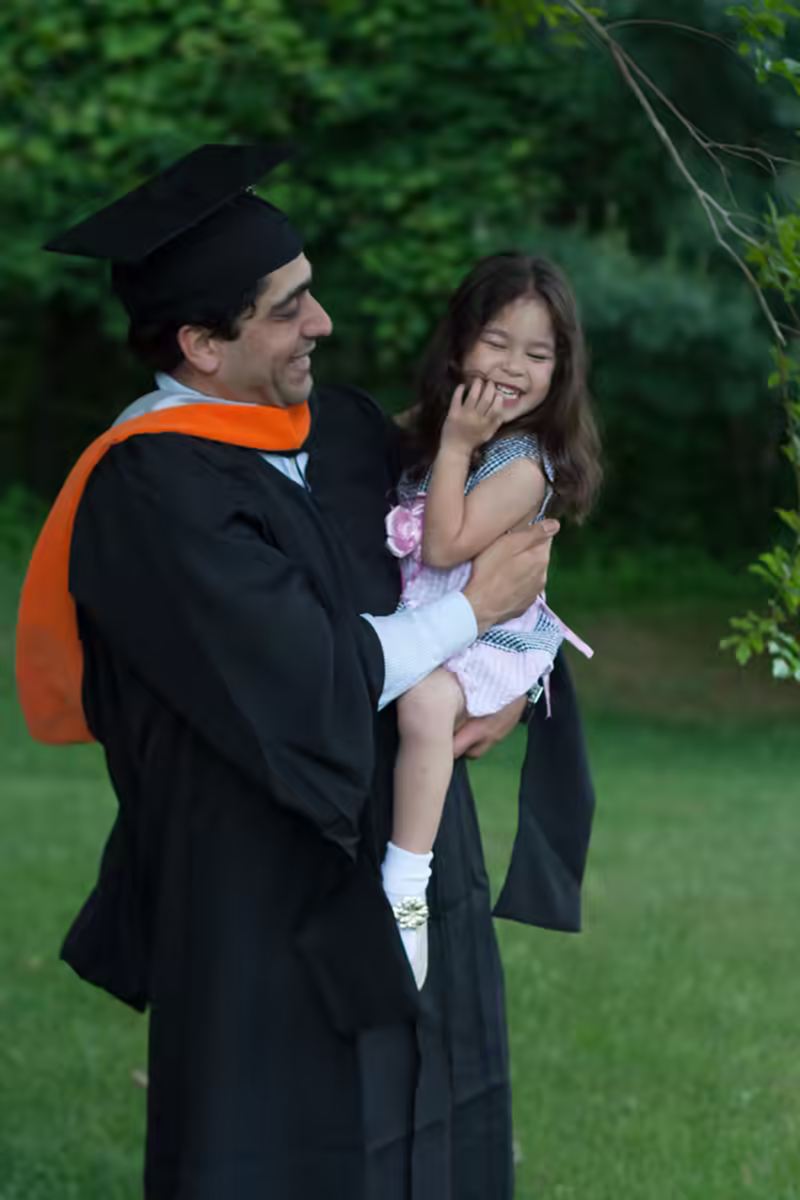 Scarlett and I after graduation