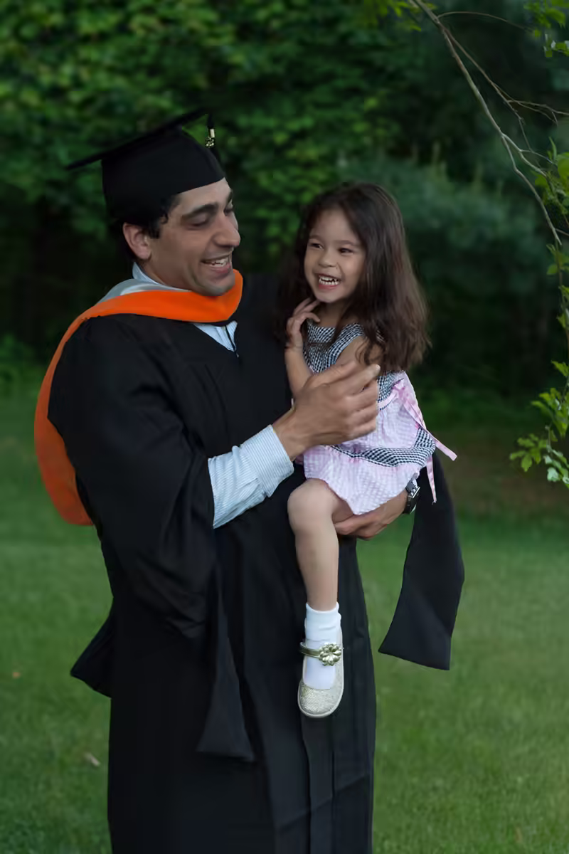 Scarlett and I after graduation