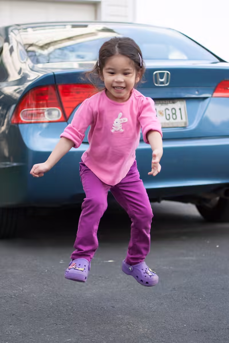 Scarlett Jumping for Joy!