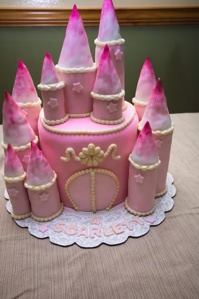 Rapunzel Castle Cake
