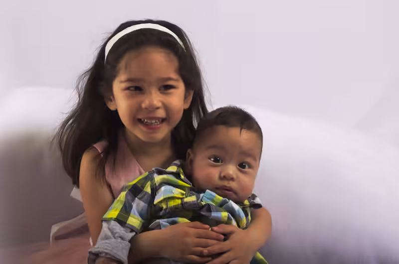 Scarlett and Sam on Easter!