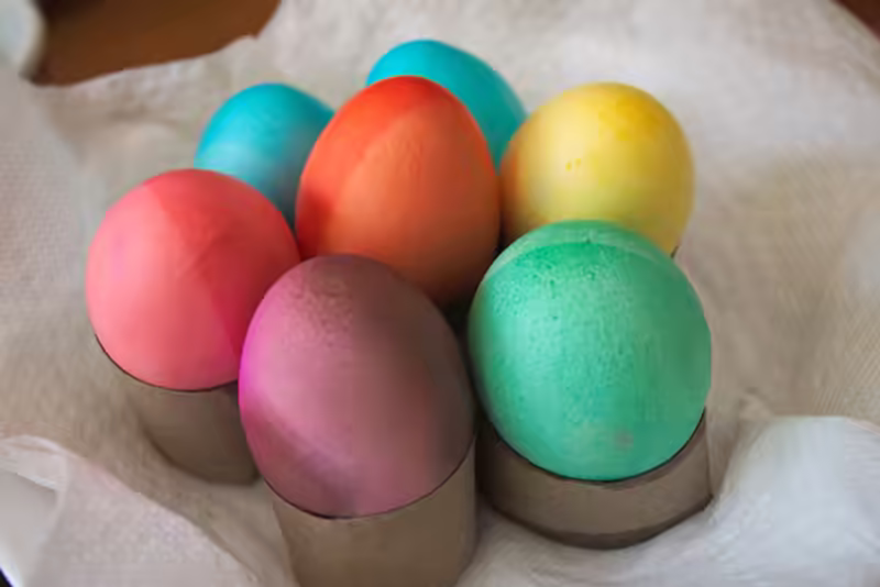 Colored eggs