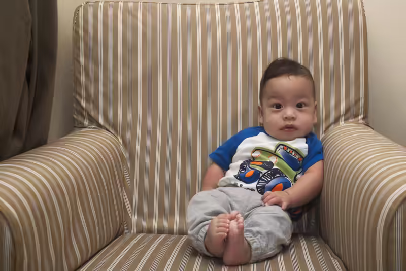 Sam’s Five Month Couch Portrait