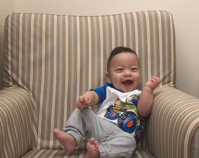 Sam’s Five Month Couch Portrait