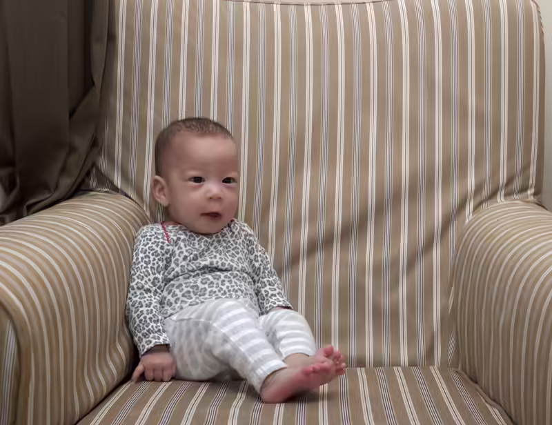 Stella’s Five Month Couch Portrait