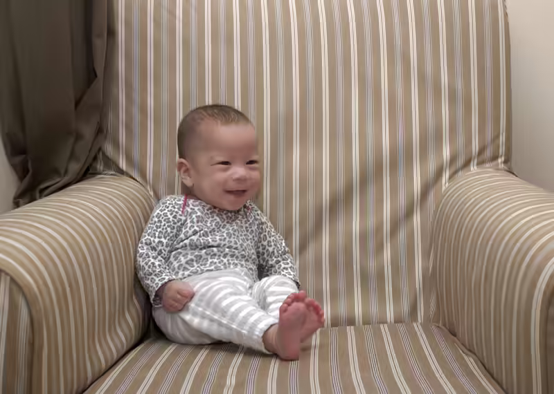 Stella’s Five Month Couch Portrait