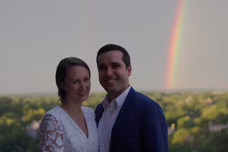 Dan, Katie, and Rainbows!