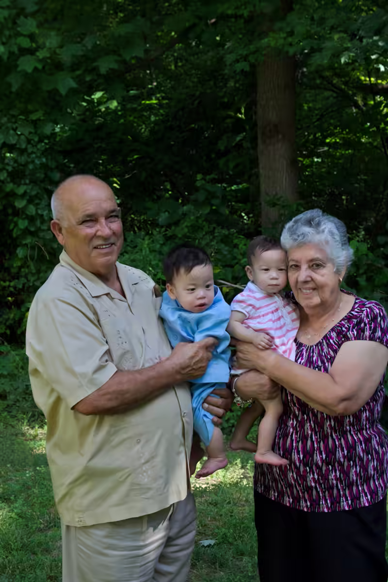 The Twins and their Great-Grandparents