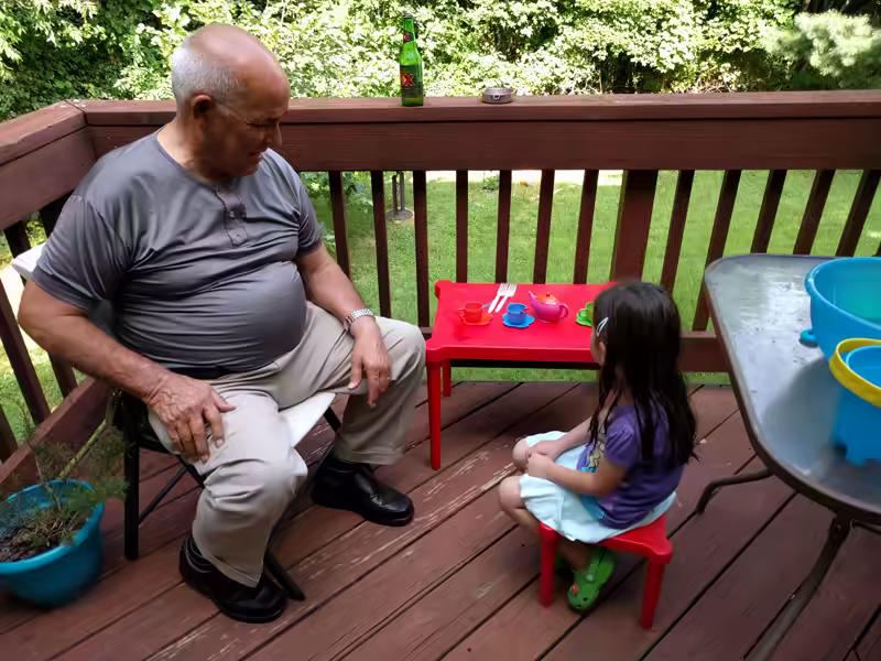 Tea with Great-Granddaugther