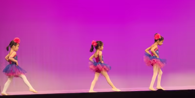 The ballet portion of the recital