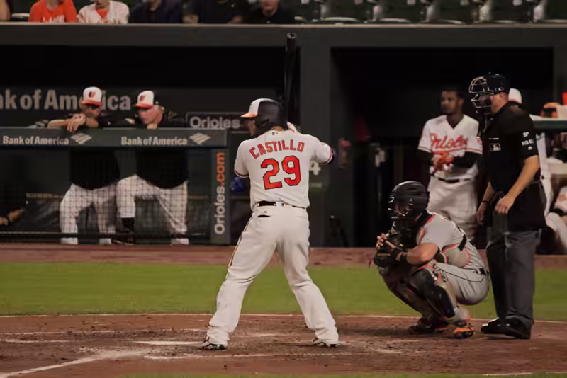 Castillo at Bat
