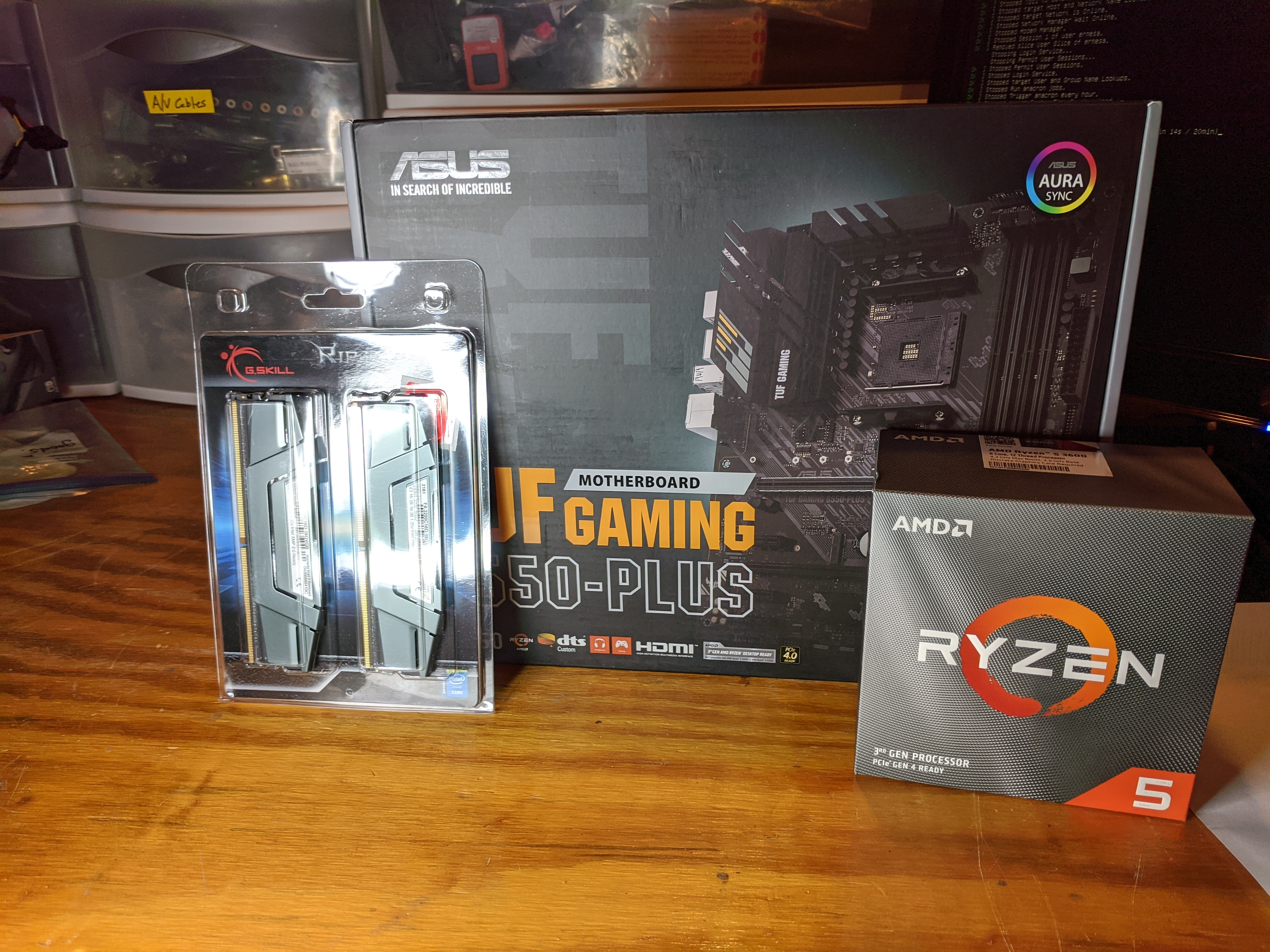 Motherboard, RAM, and CPU