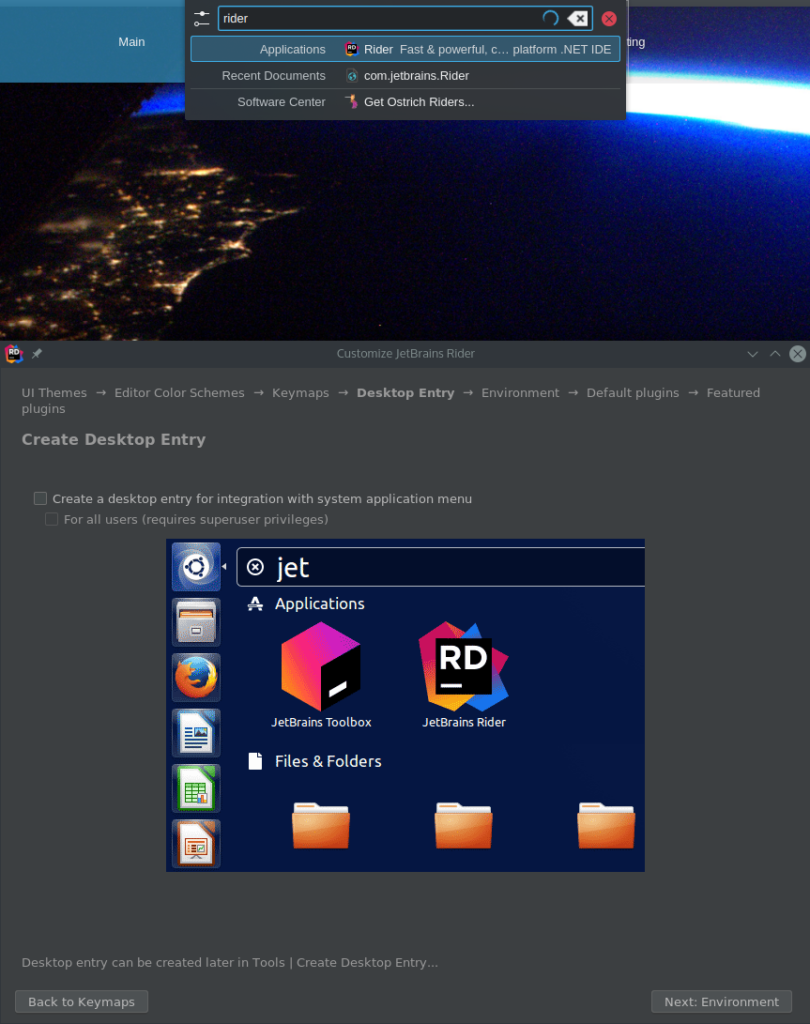 JetBrains Rider Desktop Entry Question