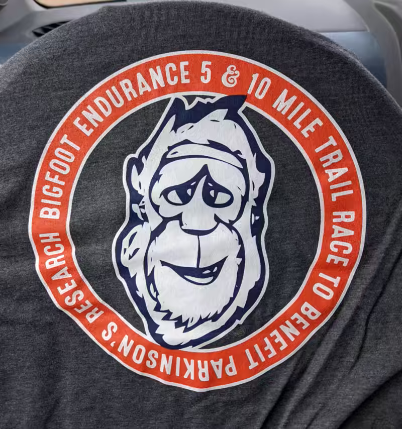 front of the shirt we got for racing