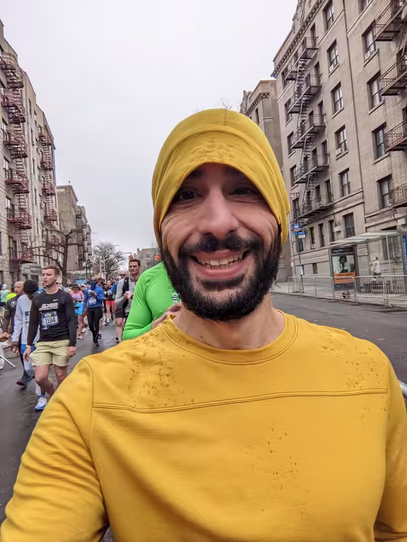 selfie post-race