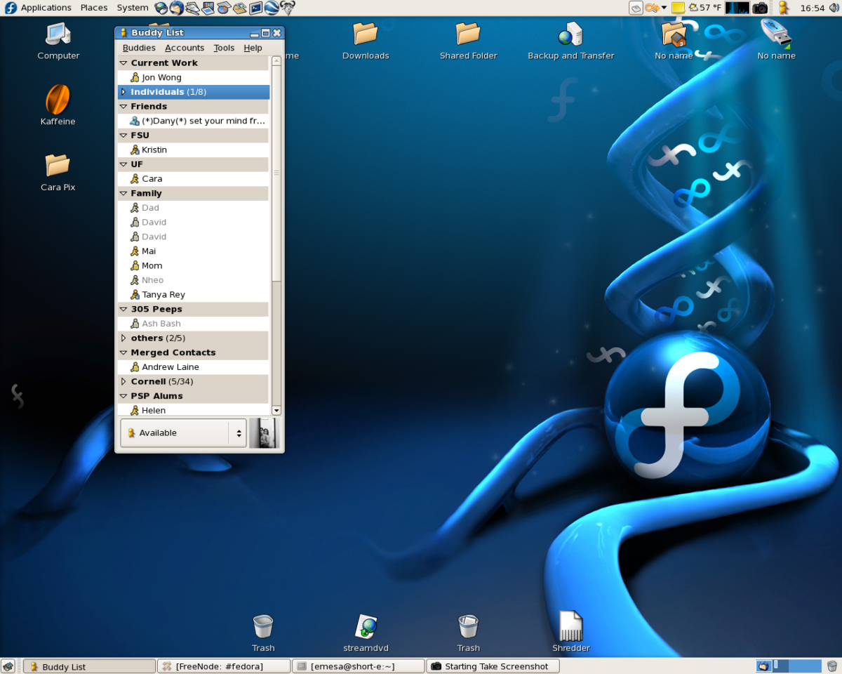 Fedora Core 6 Review:  Gaim 2.0 Beta 4
