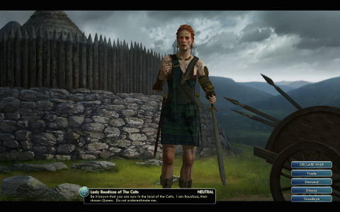 Civilization 5 - against Dave - Meet first other Civ, the Dirty Celts - 3100 BC