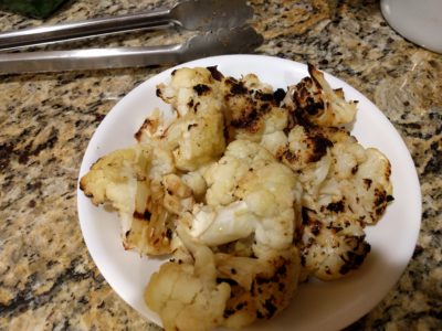 Grilled cauliflower