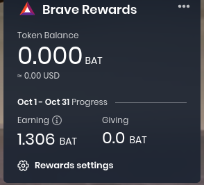 Brave Browser BAT card