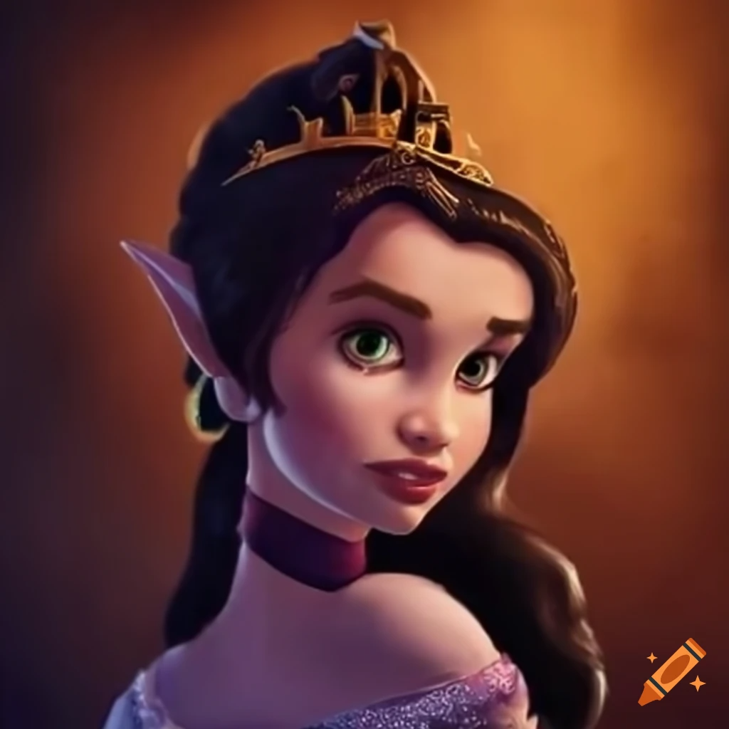 AI-created image of an elf princess